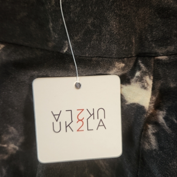 Bleach-dyed Dark Brown UK2LA shorts, Large - Picture 3 of 7